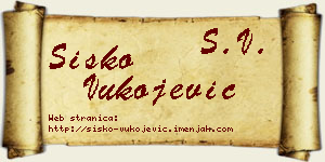 Sisko Vukojević vizit kartica